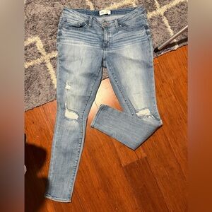 Y2K 2000s low rise buckle BKE skinny jeans 32